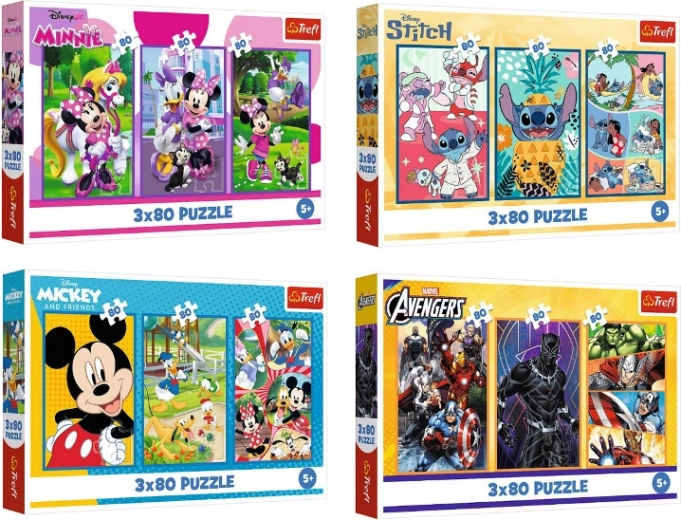 Puzzle 3×80 pièces
