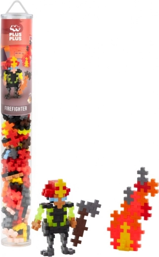 Plus-Plus pompier – kit de construction en tube (100 pièces)