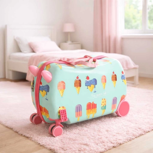 Valise et siège pour les voyages