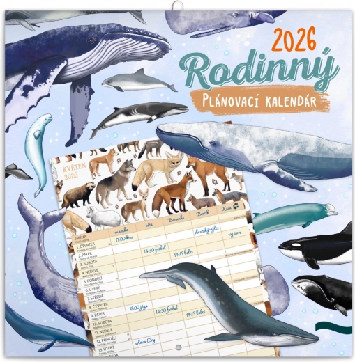Calendrier familial planificateur Animalium 2026