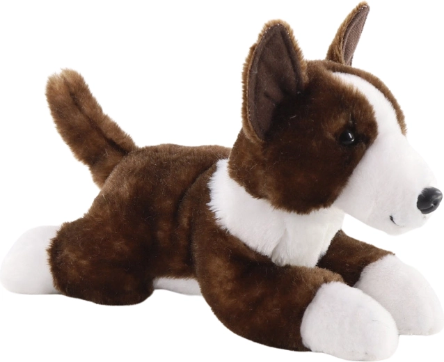 Bull-terrier anglais en peluche 26 cm