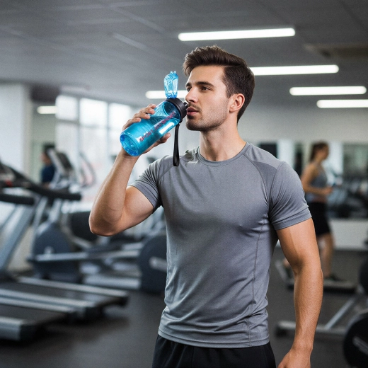Bouteille de sport en plastique 600 ml - 1 pièce