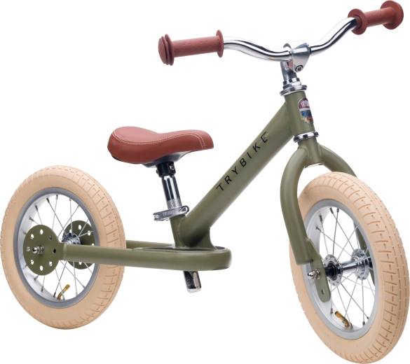2-en-1 : tricycle pour débuter, draisienne pour progresser