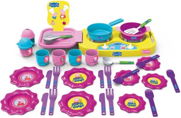 Set de vaisselle pour enfants PEPPA PIG 35 pcs – MAC TOYS