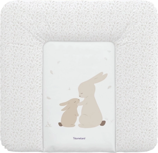 Matelas à langer Träumeland Hophop Bunny Beige 75 × 75 cm