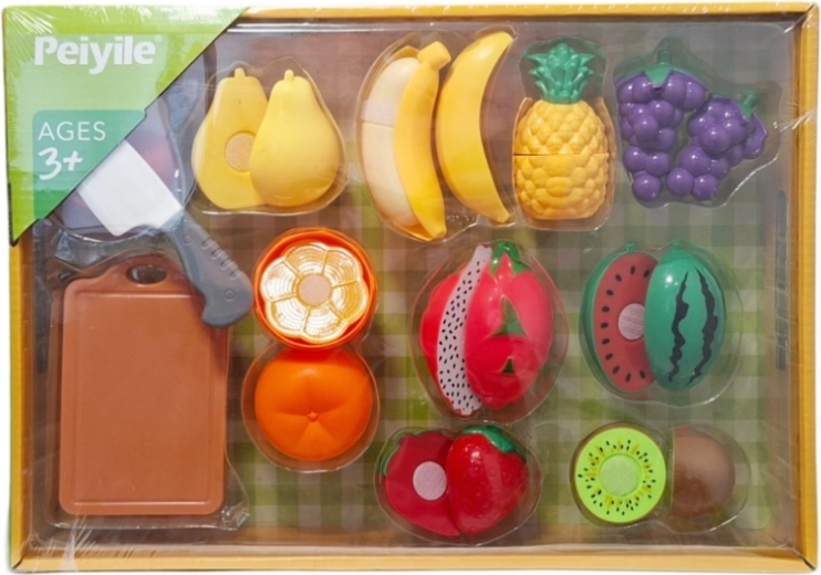 Set de découpe de fruits pour enfants avec planche et couteau sécurisé