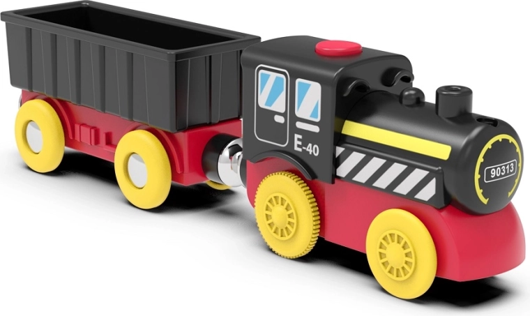 Locomotive avec wagon de marchandises