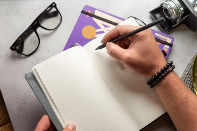 Écriture confortable pour les notes et les idées