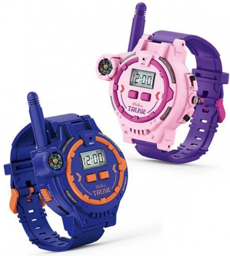 Montres avec talkie-walkie – violettes, lot de 2