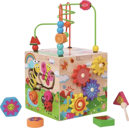 2Kids Toys cube d’activités motrices avec labyrinthe – animaux joyeux
