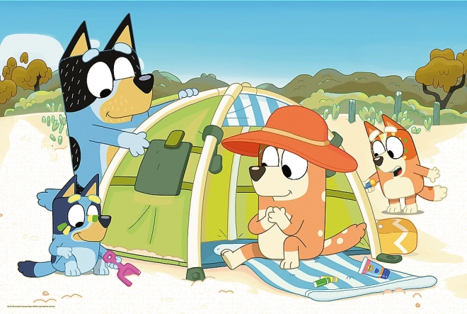 Puzzle Trefl BLUEY maxi 24 pièces – Une journée géniale