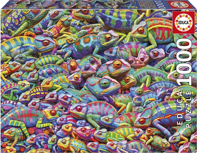 Puzzle EDUCA Chaos parmi les caméléons 1000 pièces