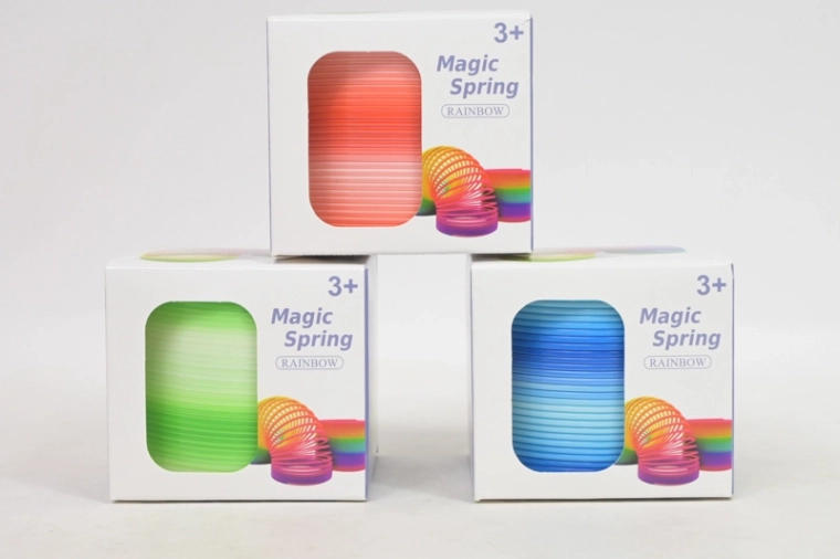 Ressort coloré Slinky en boîte