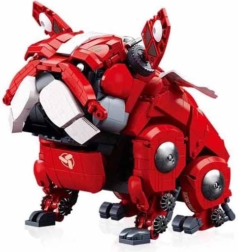Sluban bouledogue mécanique rouge