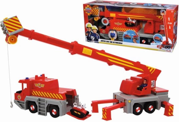 Camion-grue de pompiers 2 en 1 Sam le pompier