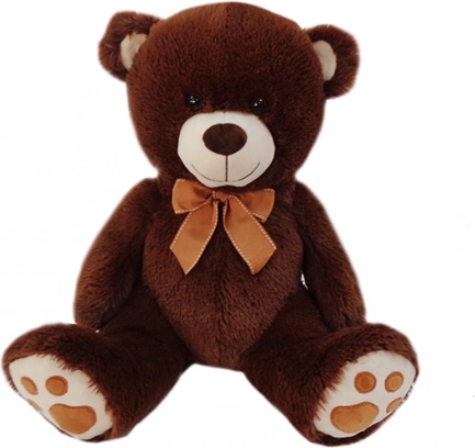 Ours en peluche brun assis 40 cm