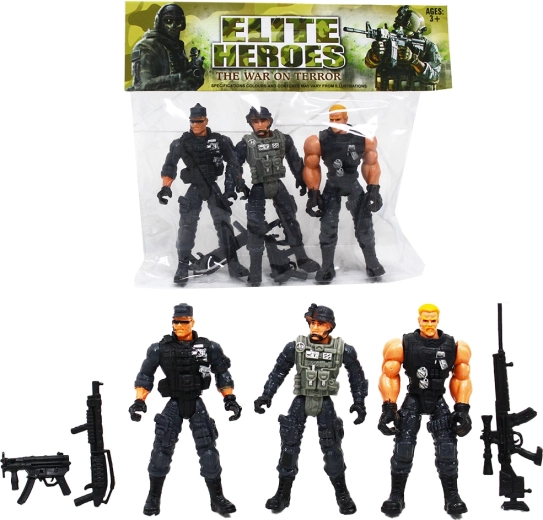 Figurines d’action de soldats série 2 - 3 pièces