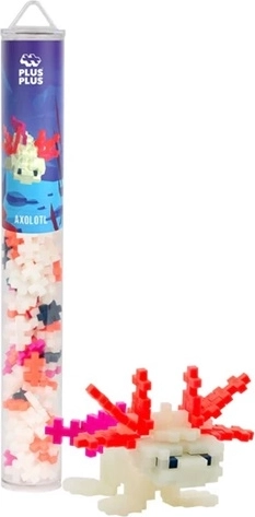 Kit de construction Plus-Plus axolotl 2D/3D, 100 pièces dans un tube