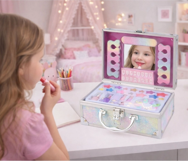 Mini coiffeuse portable avec miroir