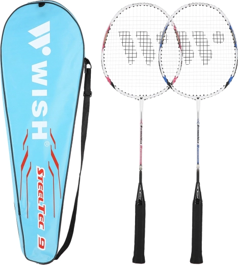 Ensemble de raquettes de badminton WISH Steeltec 9