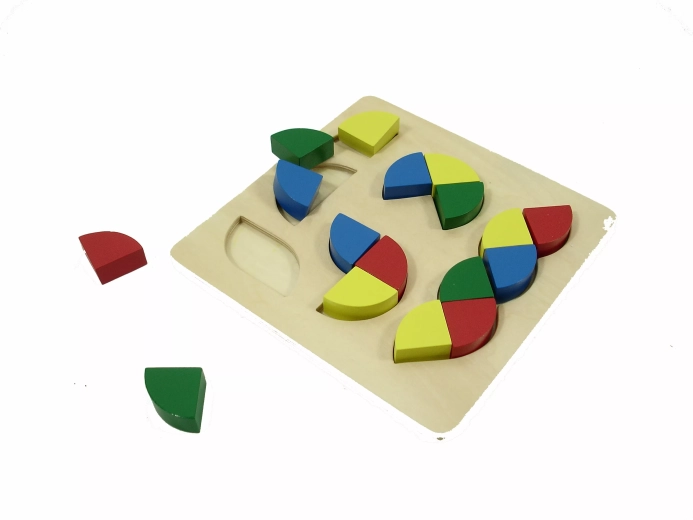 Puzzle de formes coloré - 1 pièce