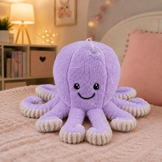 Peluche toute douce avec détails brodés