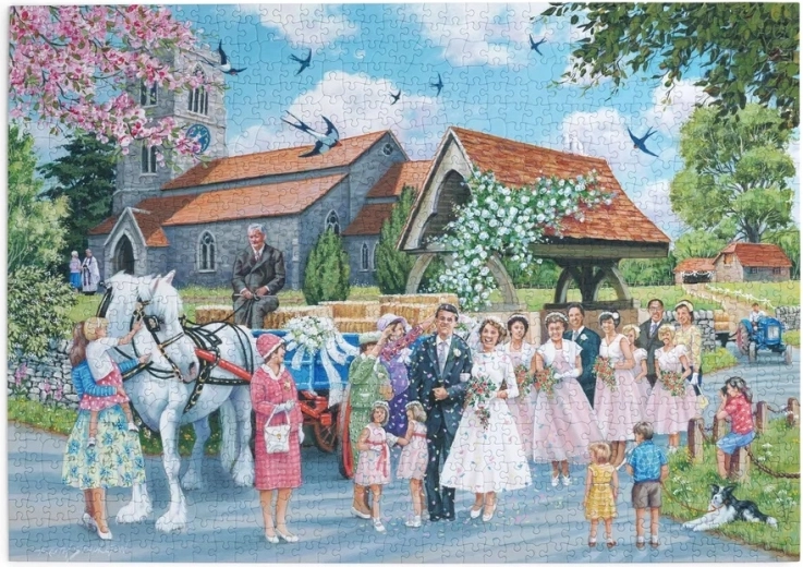 House of Puzzles Puzzle Mariage à la campagne, 1000 pièces