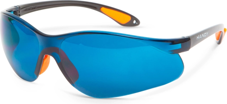 Lunettes de protection bleues avec filtre UV