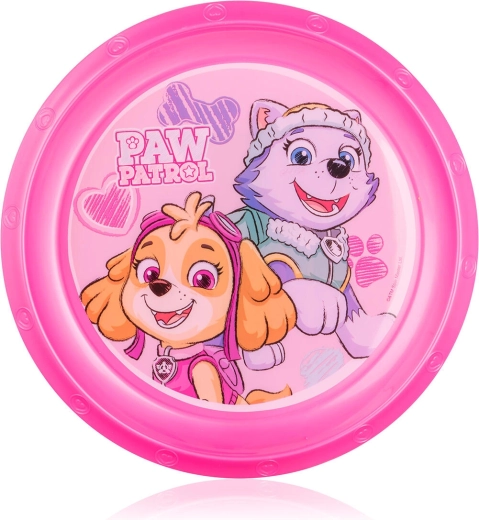 Assiette pour enfants 22 cm PAW PATROL rose en plastique