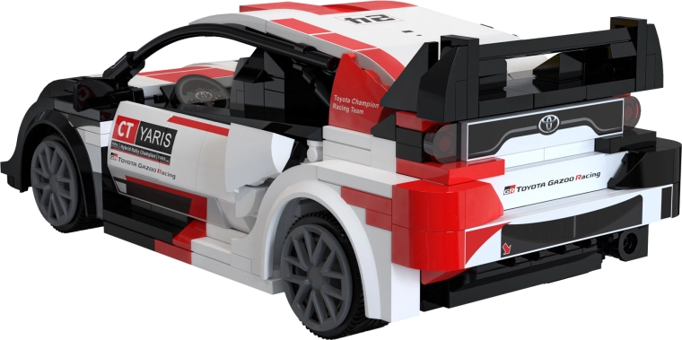 Design rally détaillé avec pièces imprimées