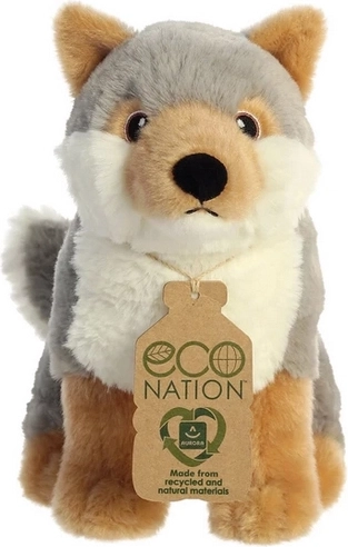 Aurora Eco Nation loup en peluche figurine 24 cm