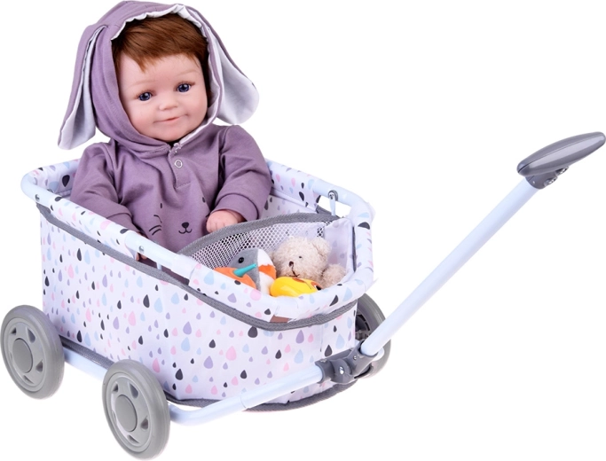 Panier textile souple avec espace de rangement astucieux