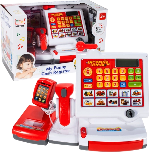 Caisse enregistreuse pour enfants avec écran tactile et scanner