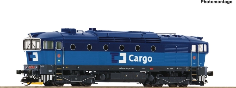 Locomotive diesel Roco ČD Cargo série 750 330-3 TT numérique avec son