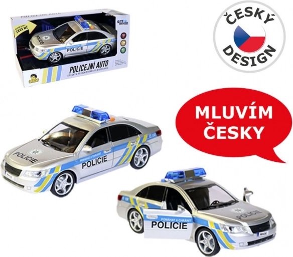 Voiture de police MaDe avec voix en tchèque 24 cm
