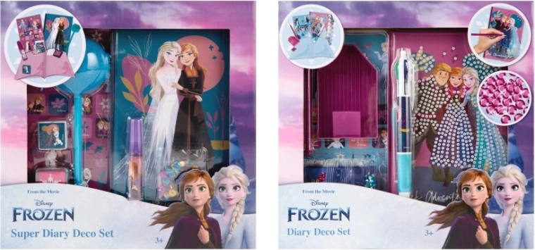 Set de journal décoratif DISNEY FROZEN – journal, autocollants et accessoires