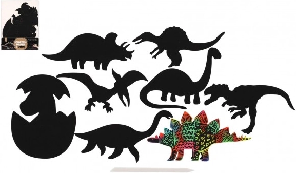 Papier à gratter Dinosaure