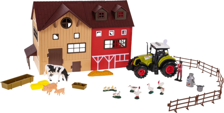 Ferme avec tracteur et accessoires