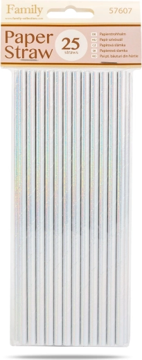 Emballage de 25 pailles en papier