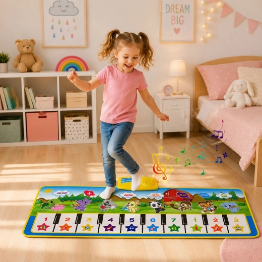 Jeu avec les mains et les pieds