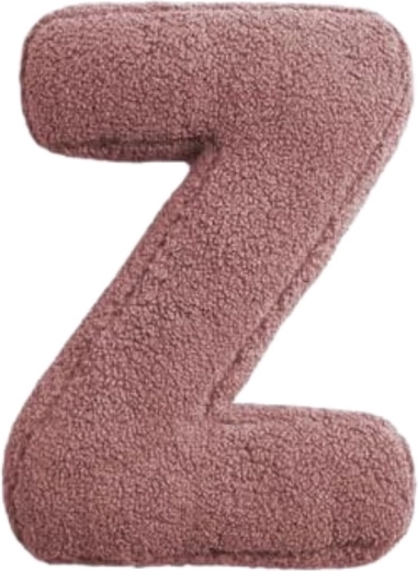 MEALINI lettre en peluche Z rose