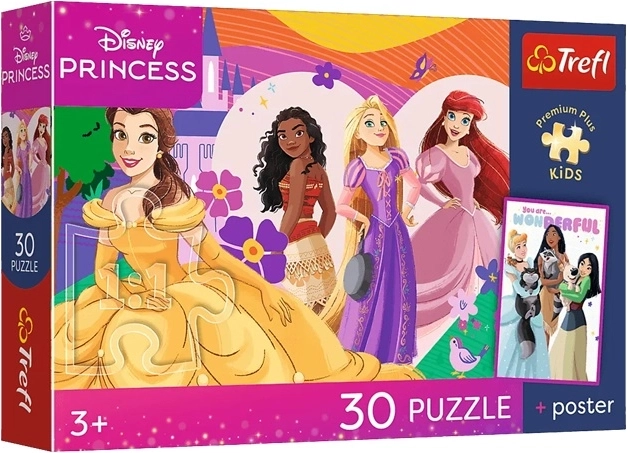 Puzzle Premium Plus Kids Disney Princesses et amitié 30 pièces