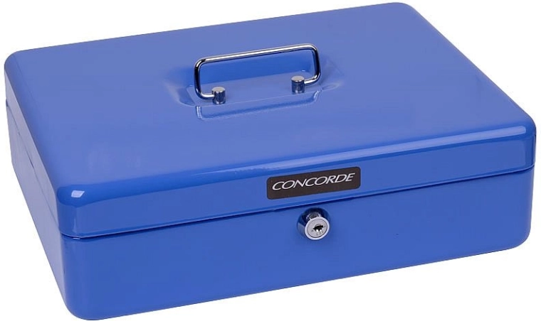 Caisse en métal CONCORDE 30 cm, bleue