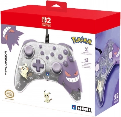Manette filaire HORI Horipad Turbo Gengar et Mimikiu pour Nintendo Switch