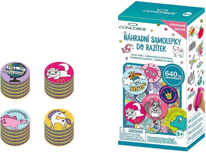 Autocollants de remplacement pour tampons CONCORDE – assortiment