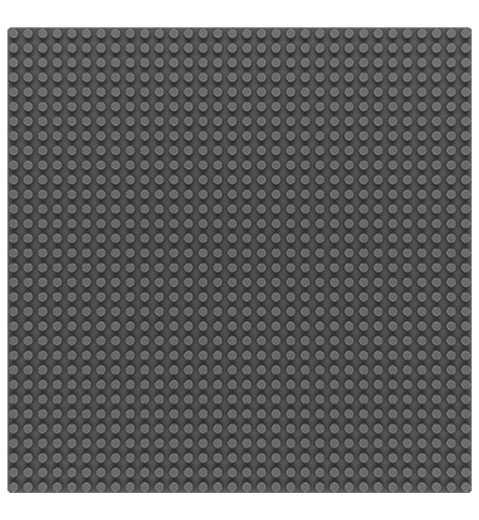 SLUBAN plaque de base 32×32, grise (compatible avec LEGO)