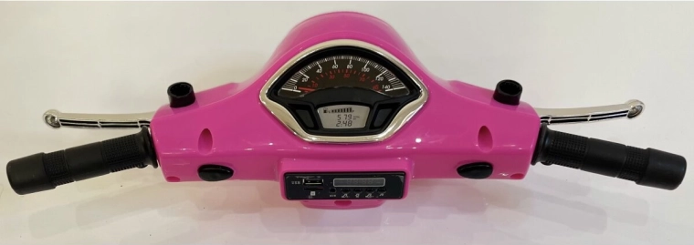 Draisienne pour enfant Vespa avec guidon rose - 1 pièce