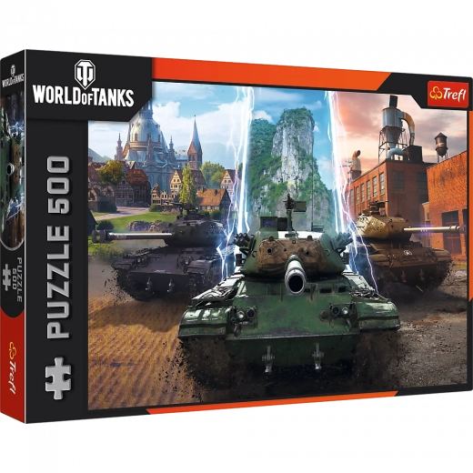 puzzle 500 pièces - world of tanks : à l’action ! trefl