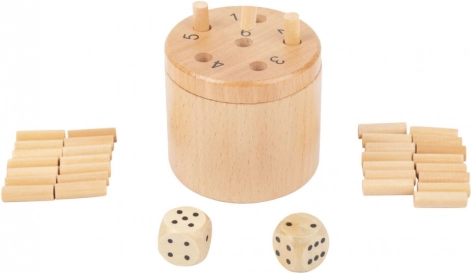 Small foot Super six – jeu de dés en bois pour 2–6 joueurs