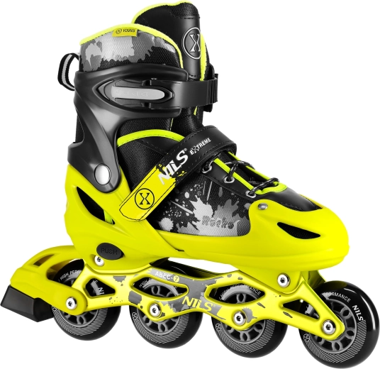 Patins à roulettes en ligne NILS Extreme Rocko jaunes